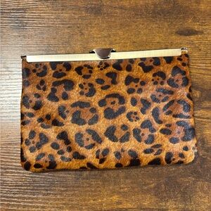 Leopard Print Clutch Bag